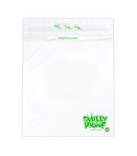 Smelly Proof - Storage Bag, Child Resistant, White