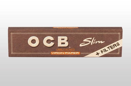 OCB - Brown, King Size Slims, Connoisseur, Papers + Tips (Unbleached)
